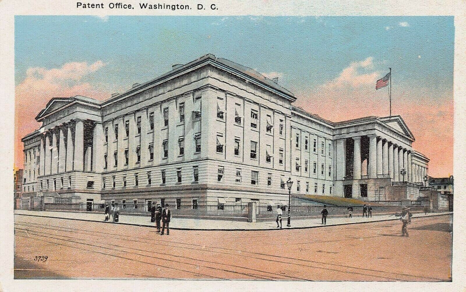 Patent Office, Washington, D.C., Early Postcard, Unused