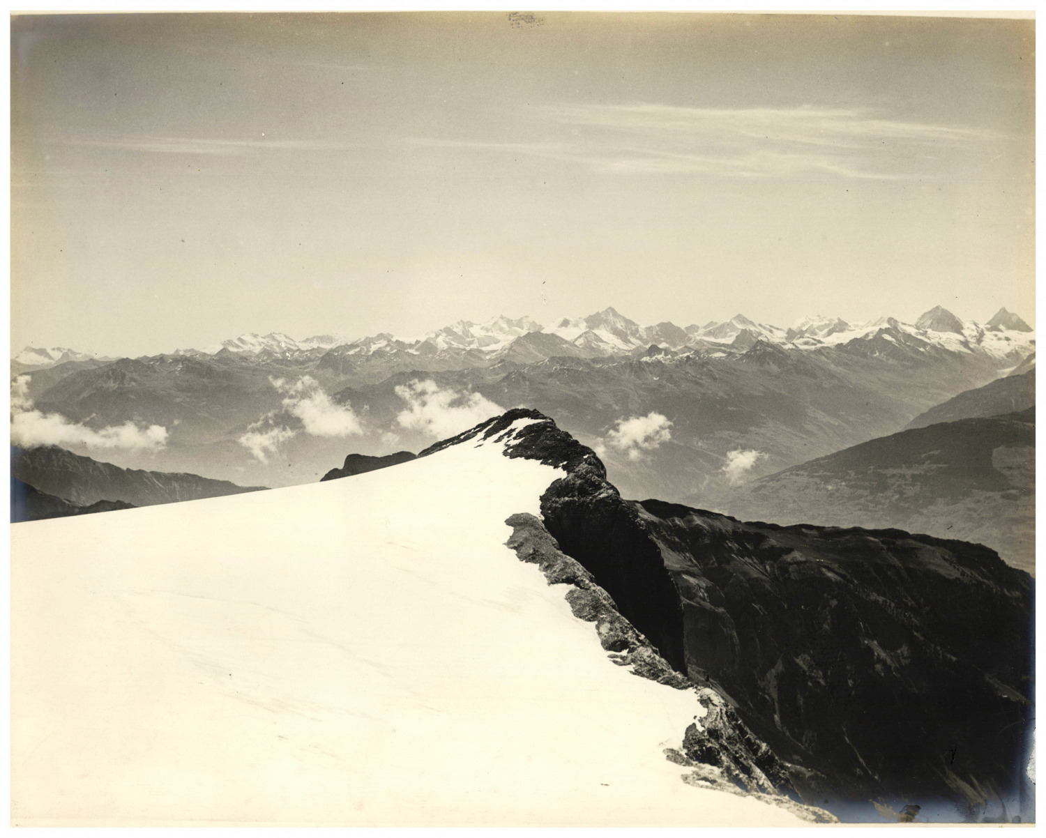 Switzerland, Sommet des Diablerets, Diablerets Glacier, Rhone Valley Vintage p