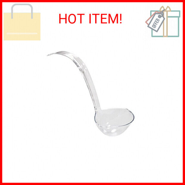 13.5in Clear Plastic Punch Bowl Ladle