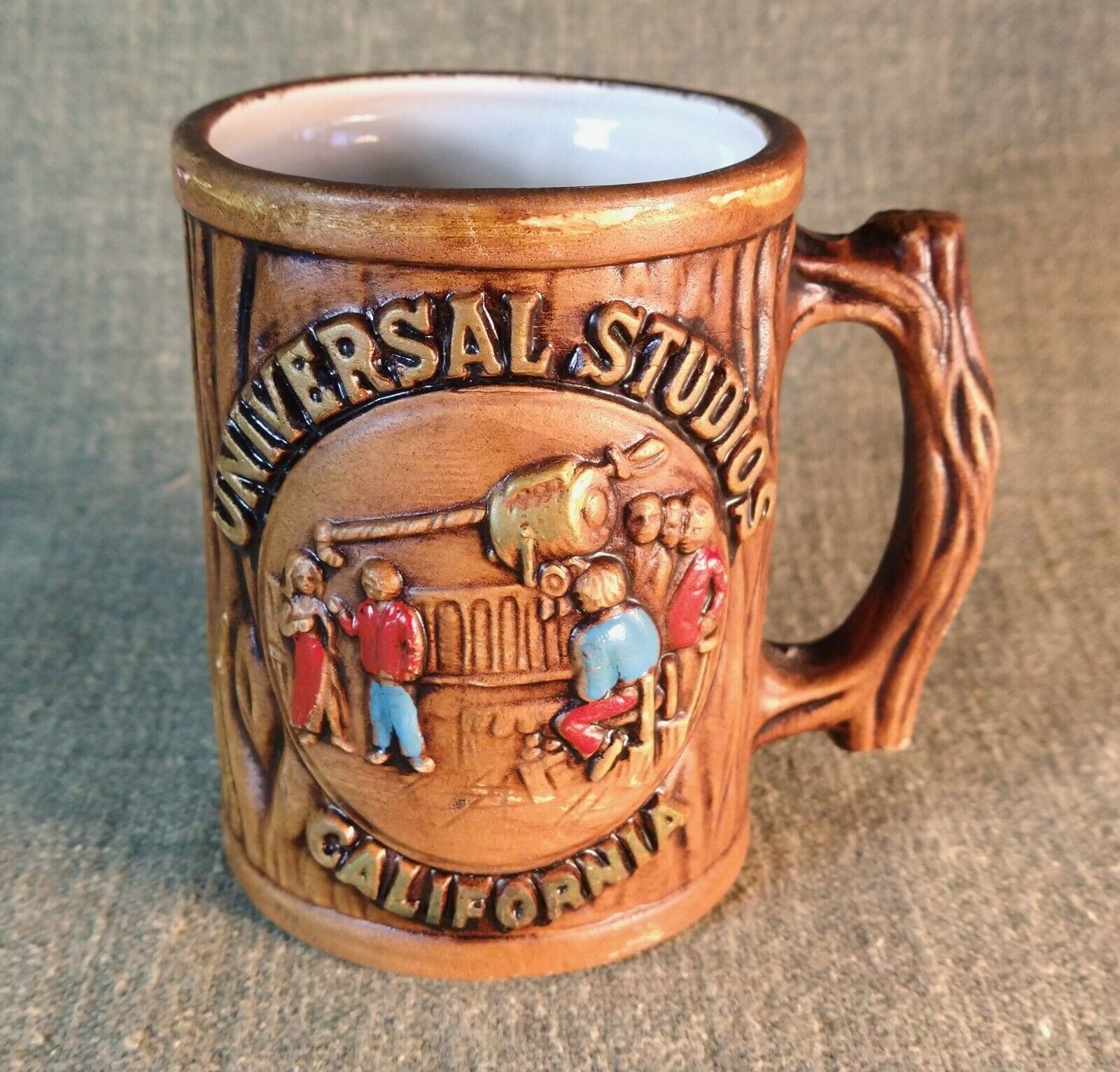 UNIVERSAL STUDIOS TOUR MUG Vintage 1964 California Souvenir Cup TIKI Witco Style