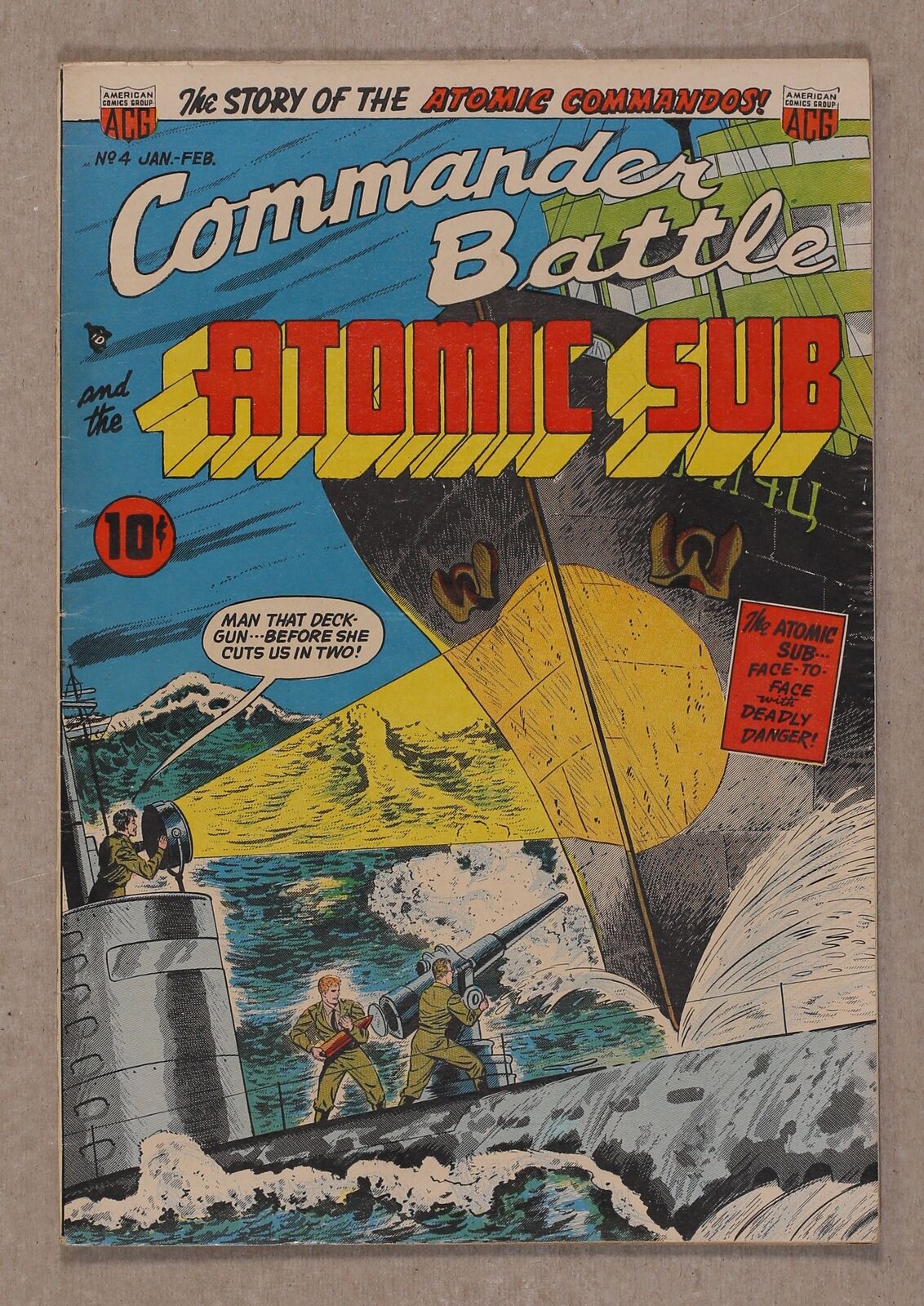 Commander Battle and the Atomic Sub #4 FN- 5.5 1955