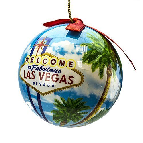 Christmas Ornament Ball - Las Vegas Souvenir Gift, \'Welcome to Fabulous\'