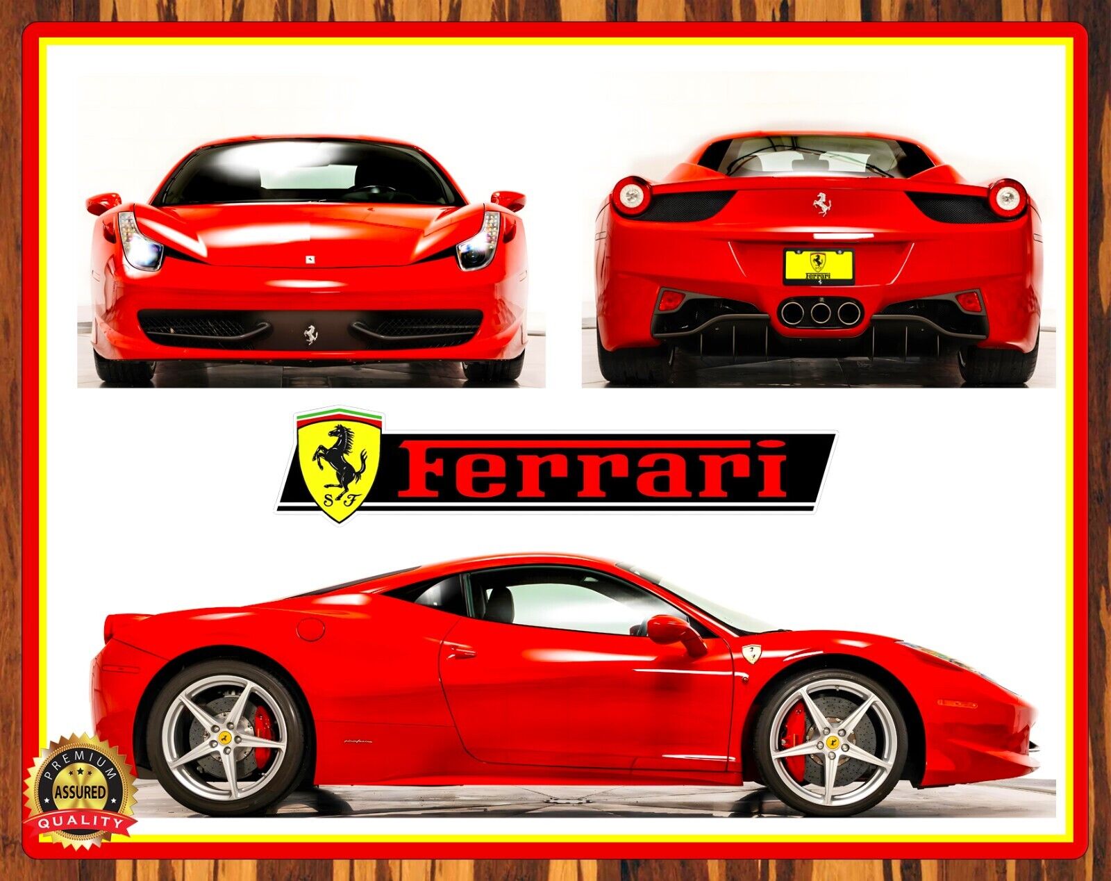 2011 Ferrari 458 Italia - Supercar - Metal Sign 11 x 14