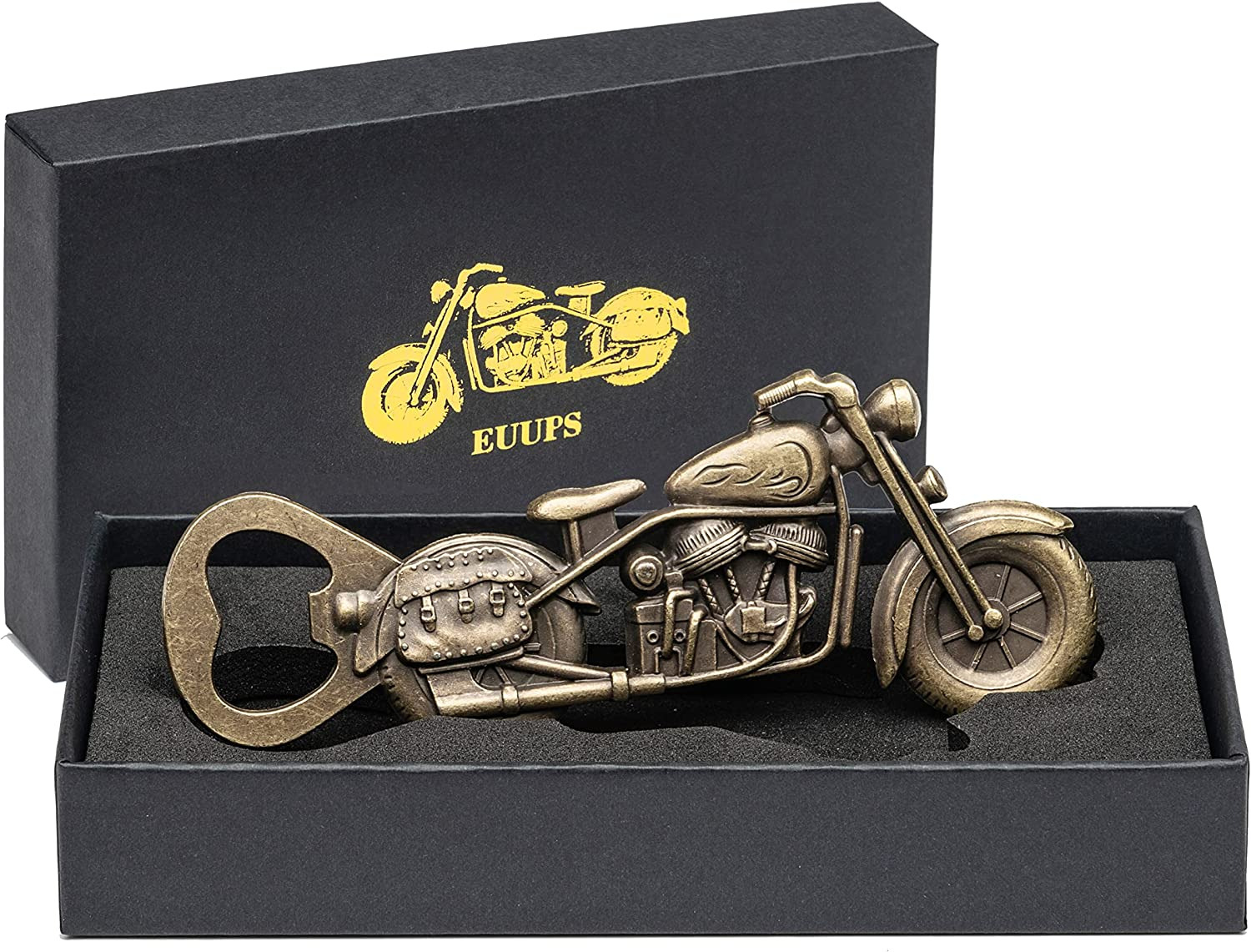 Unique Motorcycle Beer Gifts for Men Vintage Motorcycle Bottle Opener, Fathers D