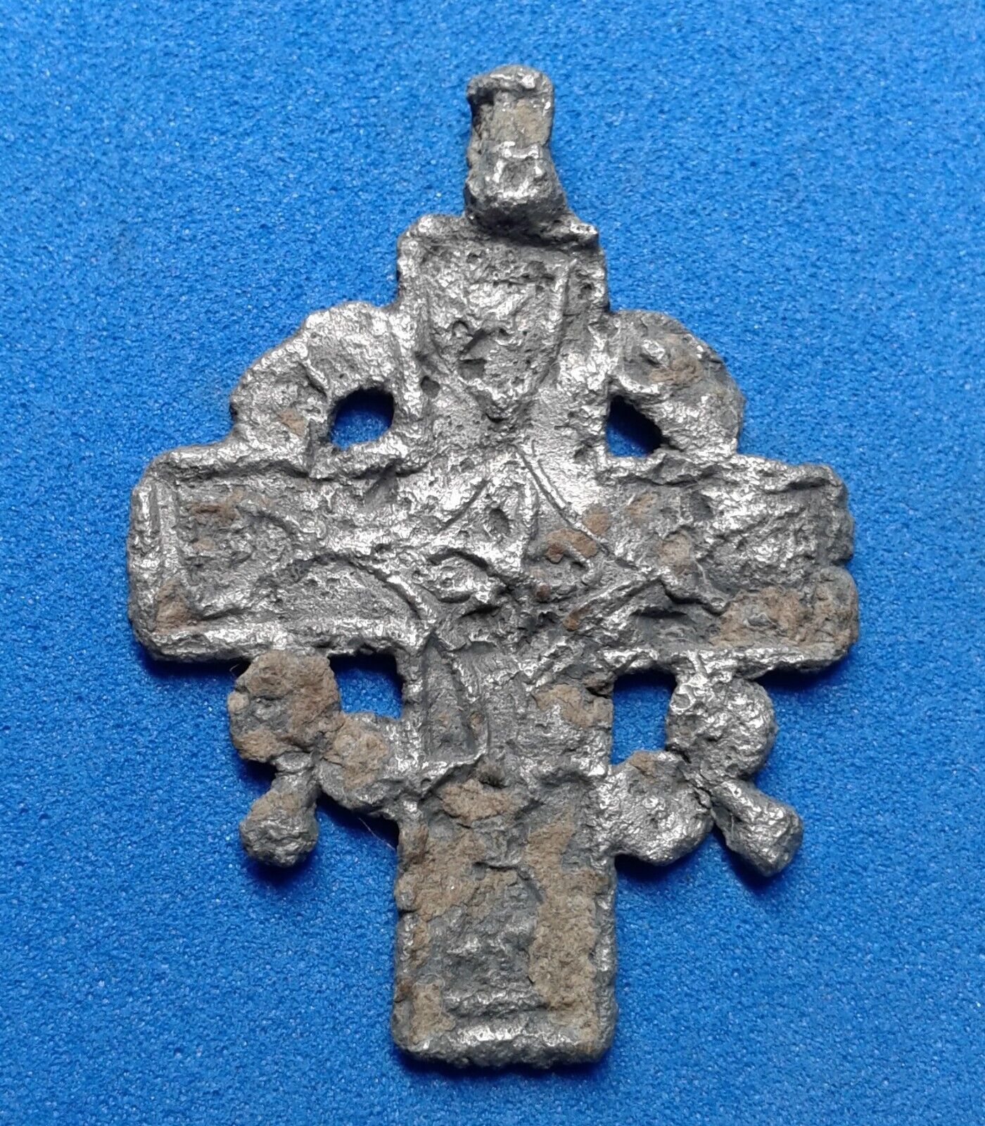 Ancient Leaden Cross 16th - 17th centuries.