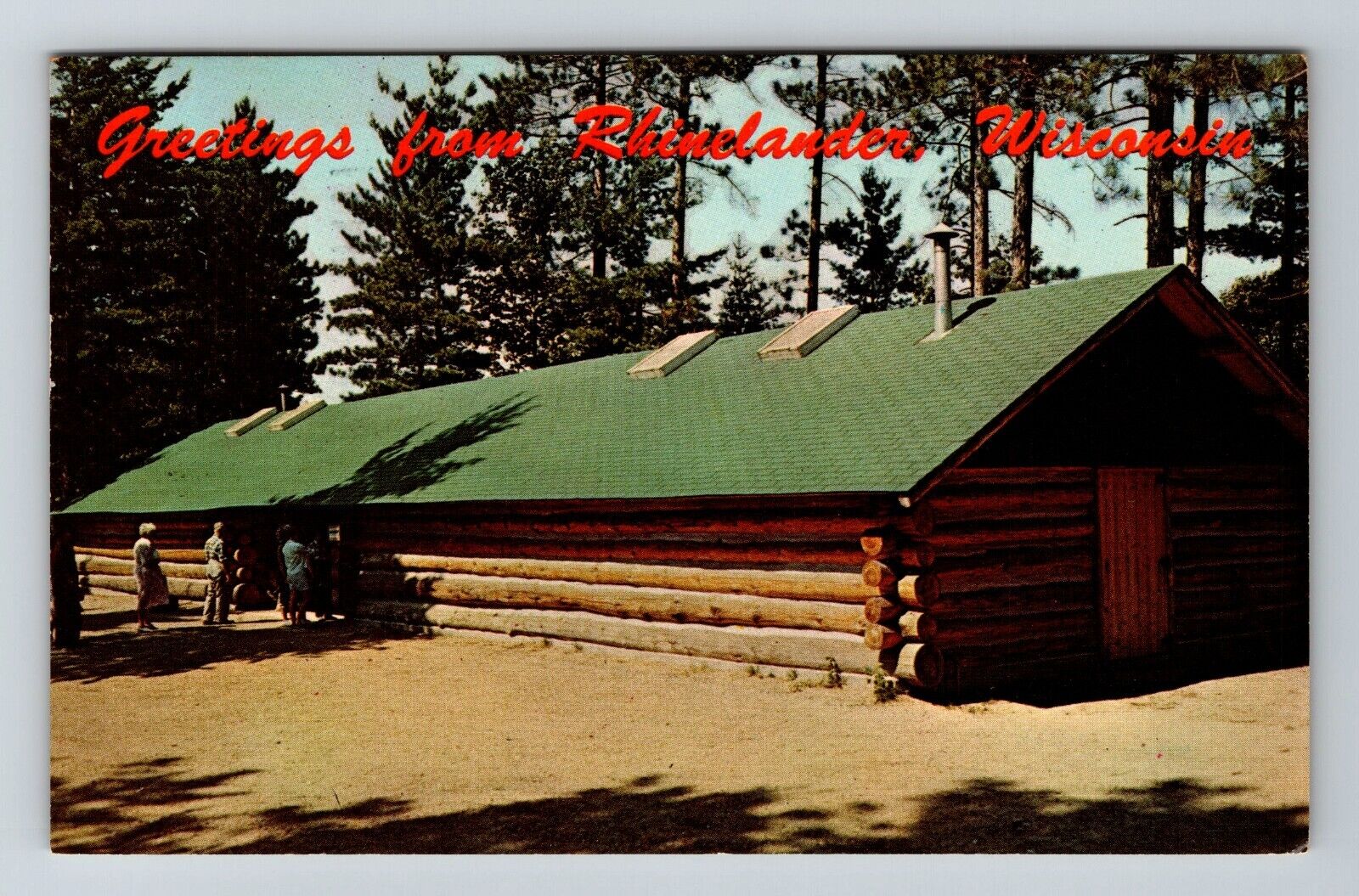 Rhinelander WI-Wisconsin, Scenic Greetings, House View, Vintage Postcard