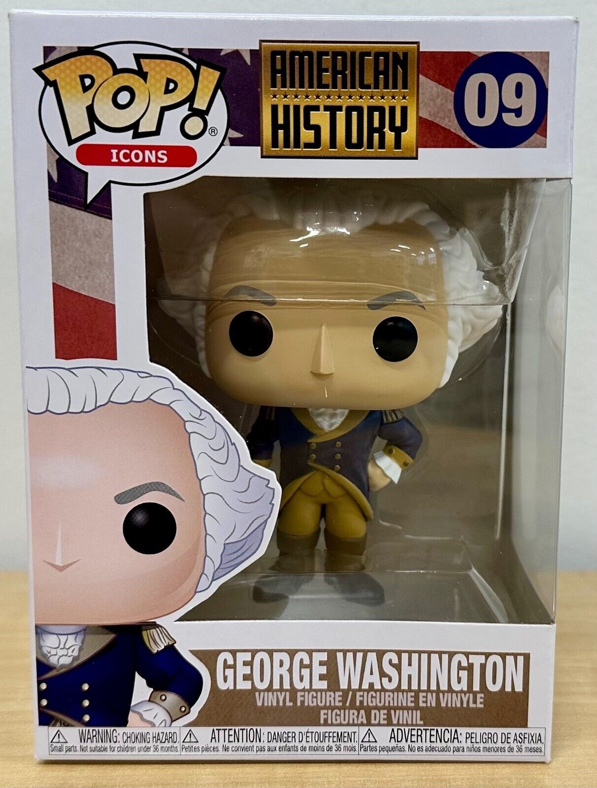President GEORGE WASHINGTON American History Icons Series Funko Pop #09