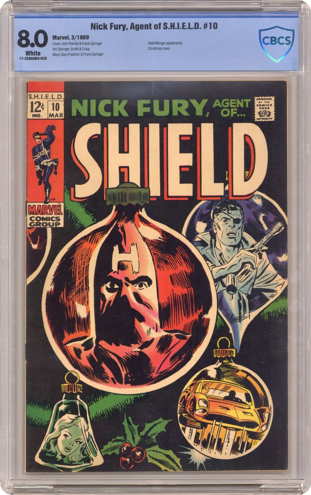 Nick Fury Agent of SHIELD #10 CBCS 8.0 1969 17-2C60AB9-029