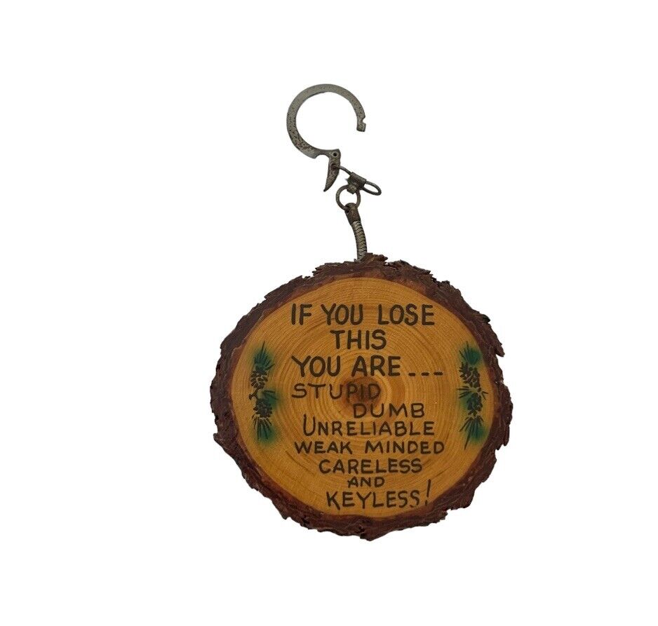 Can't Lose Wooden Key Chain
