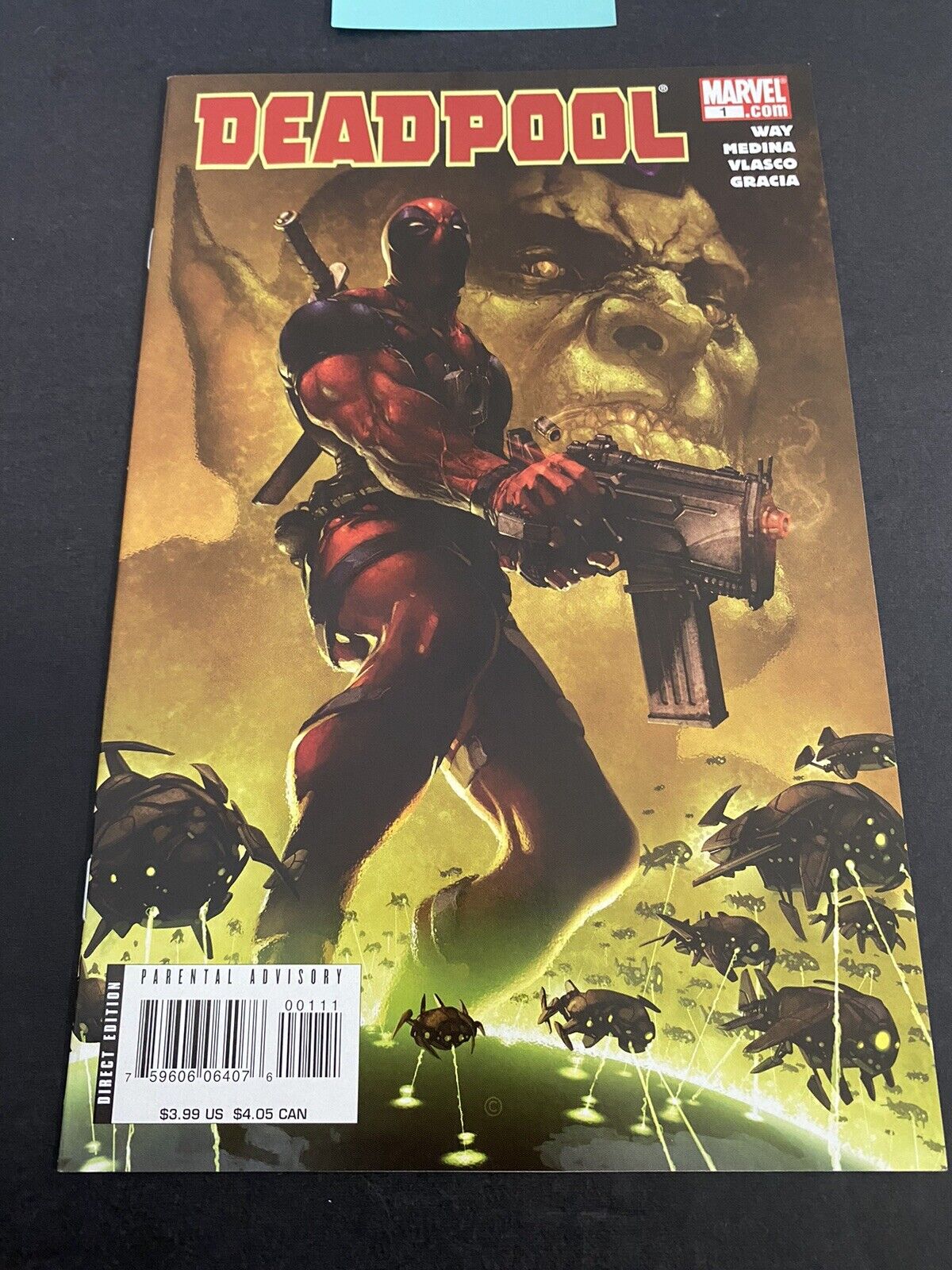 Deadpool 1, 2008 Way/Medina Series. Clayton Crain cover. NM Marvel
