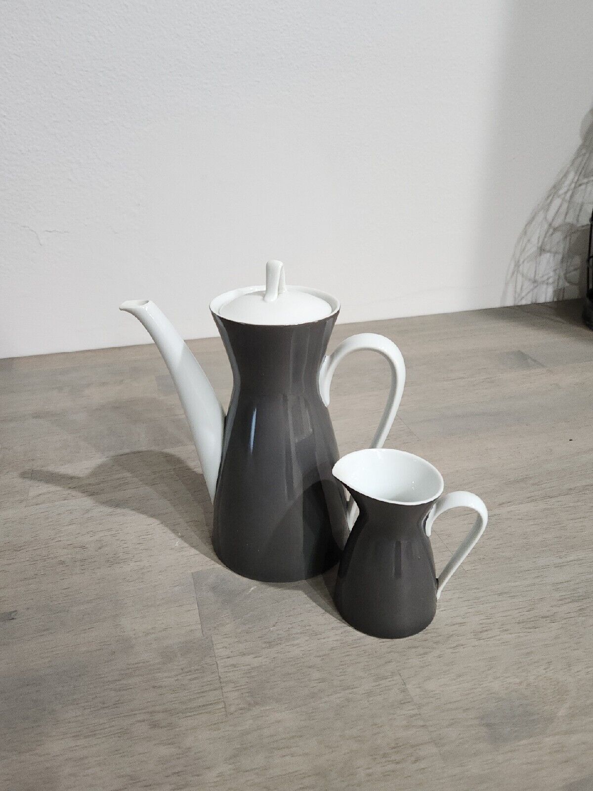 MCM Rosenthal Germany Coffeepot Teapot Set Secunda Gray 