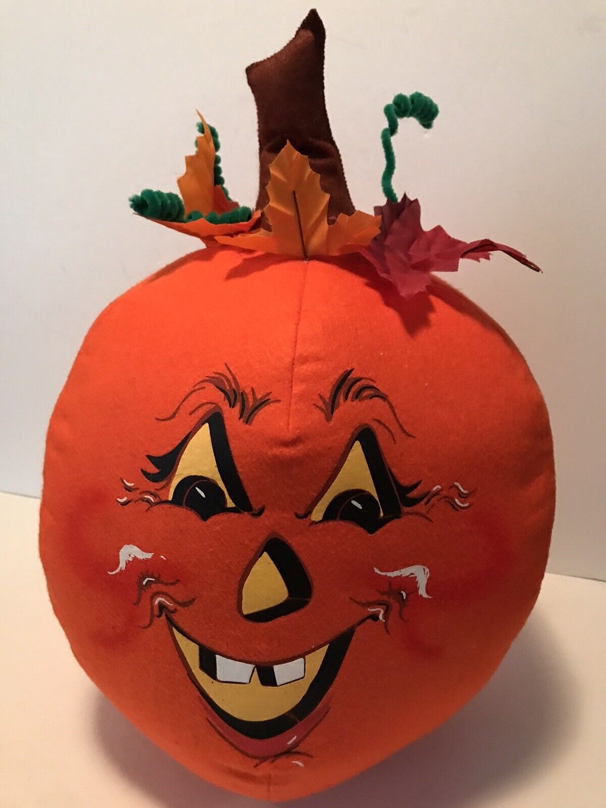 Annalee Halloween Large Jack-O-Lantern Pumpkin Plush 16” 2008