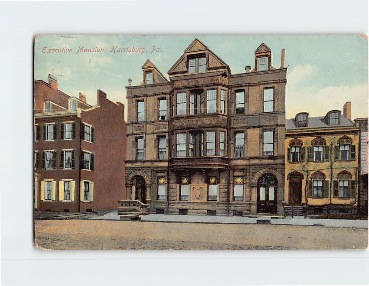 Postcard Executive Mansion Harrisburg Pennsylvania USA North America