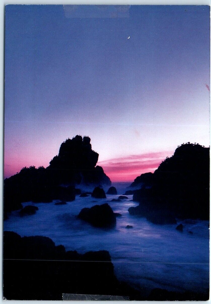 Postcard - Twilight on the Oregon Coast, USA