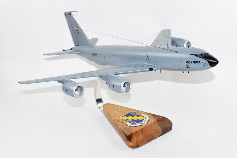 126th ARW Illinois ANG KC-135R Model, 1/90th scale, Mahogany,  Aerial Refueling