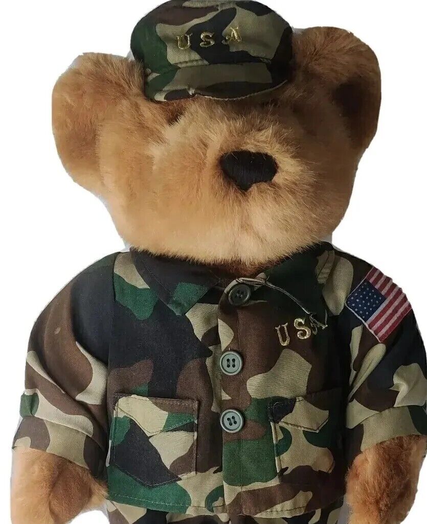 Patriotic U.S. Army Musical Bear Plush 18\