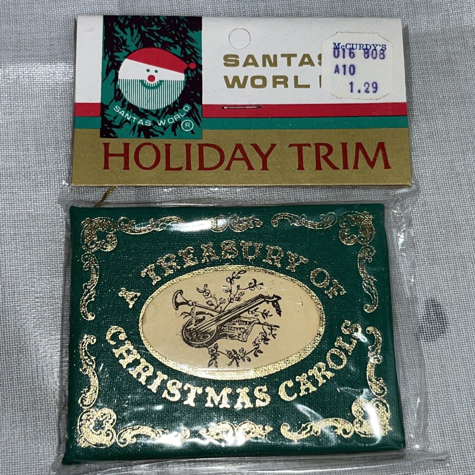 Vintage Santa\'s World Christmas Carols Ornaments