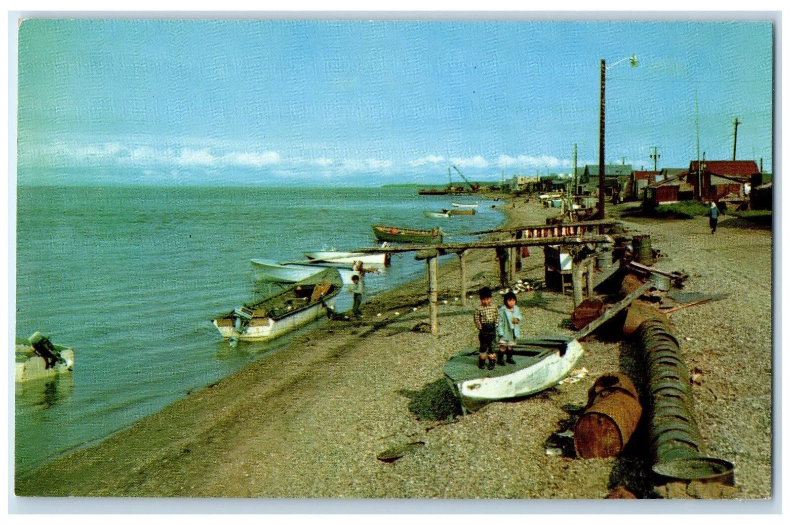 c1960s Kotzebue In The Arctic Shore Of Arctic Ocean Kotzebue Alaska AK Postcard