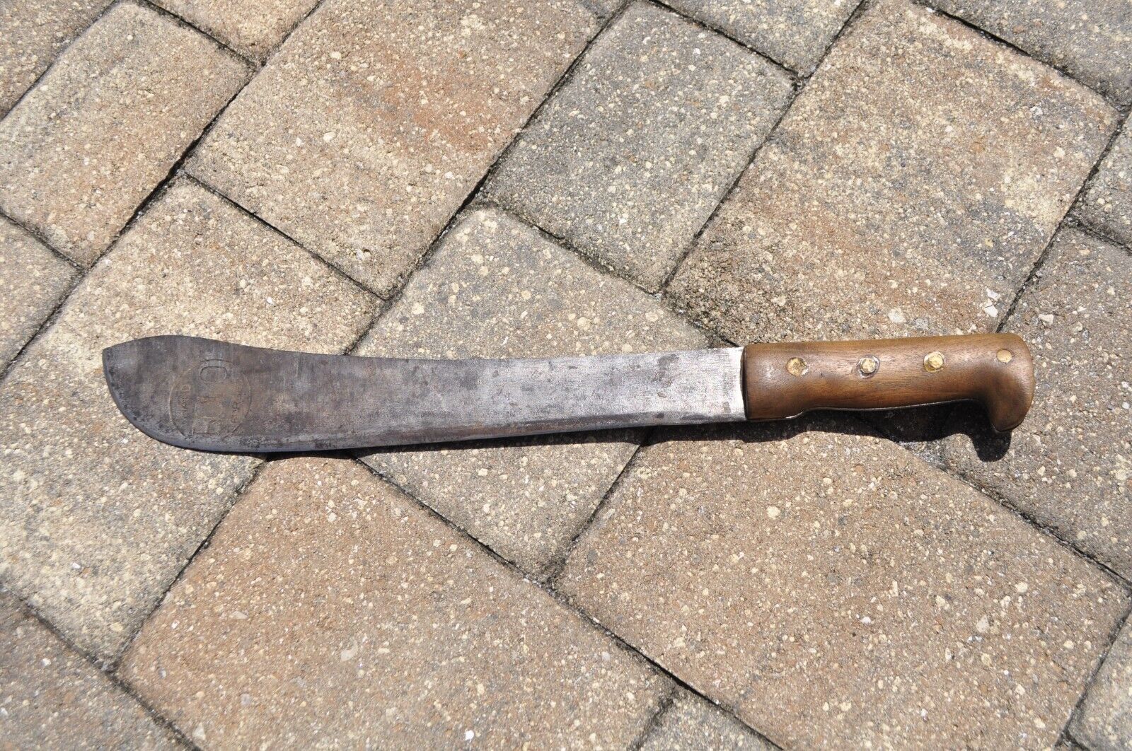 Vintage Hand BOLO Forged 19 Inch Machete with wood handle