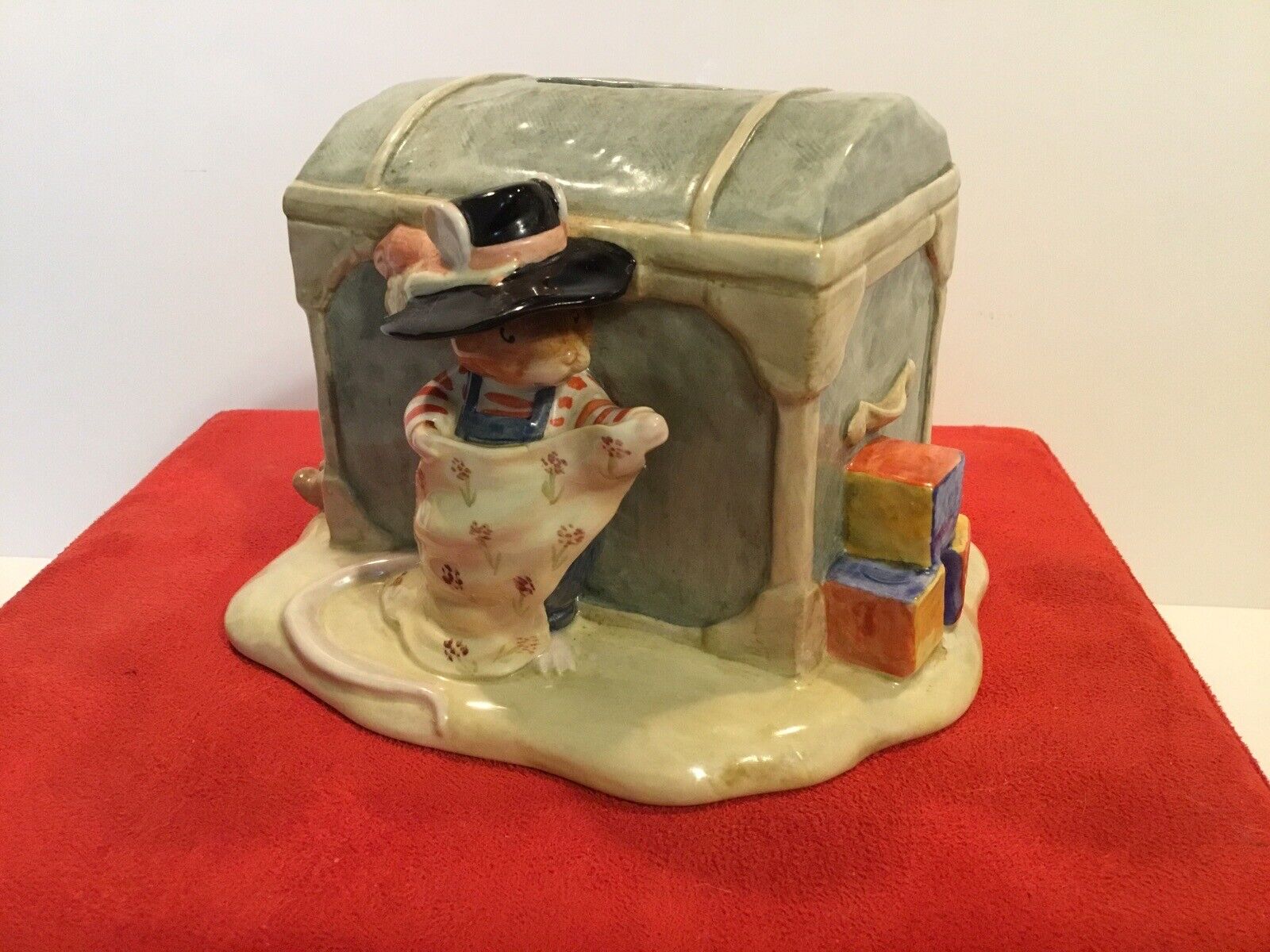 ROYAL DOULTON “WILFRED AND THE TOY CHEST” BANK.     D058