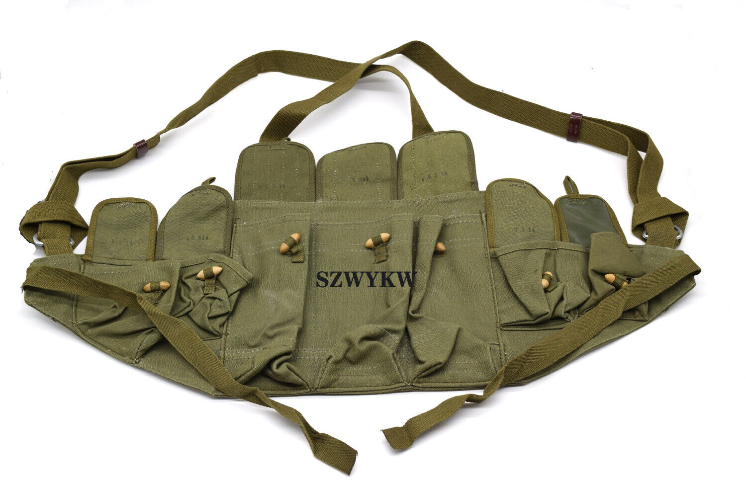 Surplus Chinese Type 56 Chest Rig 7-Pocket Bandoleer Cartridge Ammo Pouch