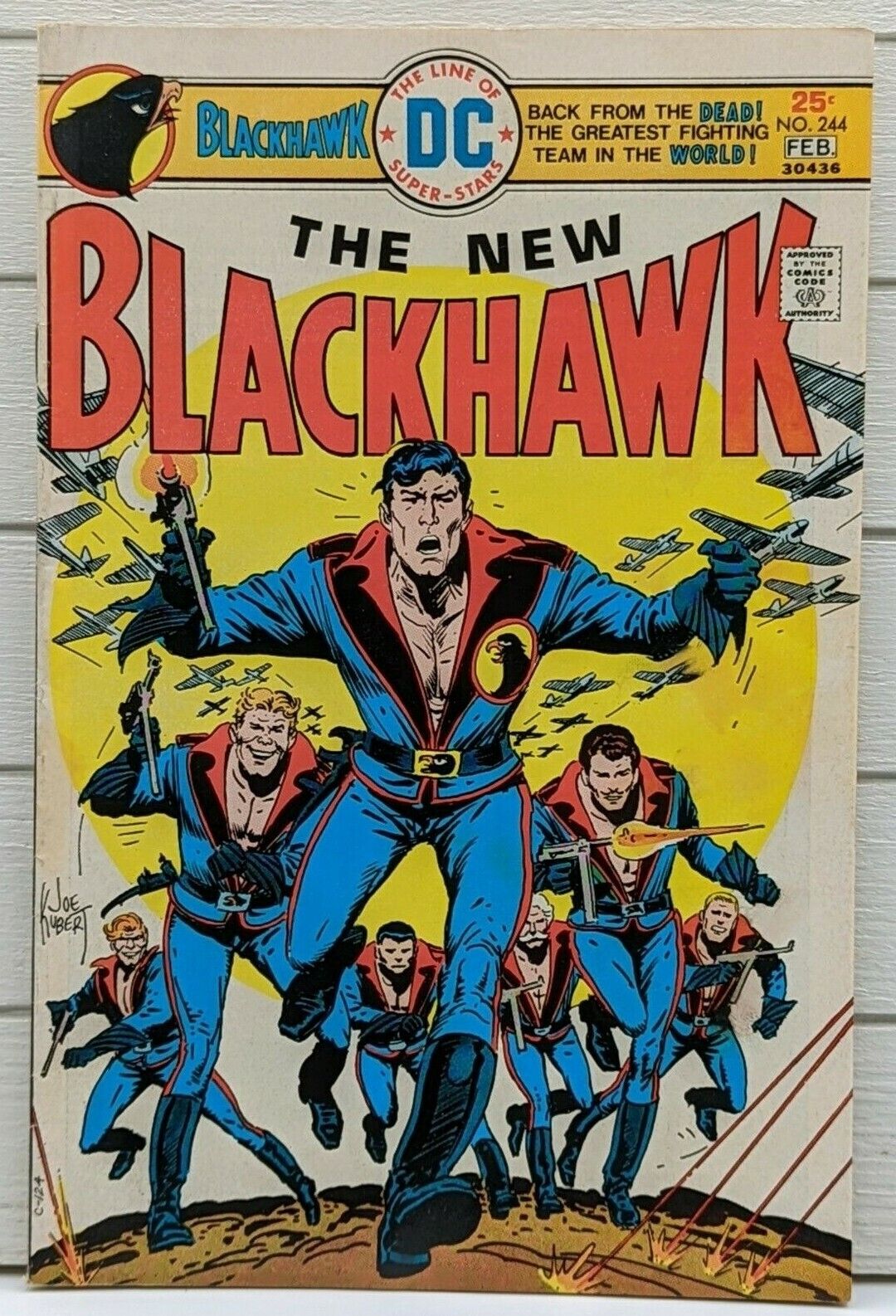 Blackhawk #244 8.0 VF Very Fine Bronze Age Comic 1976 DC Comics Joe Kubert Cover