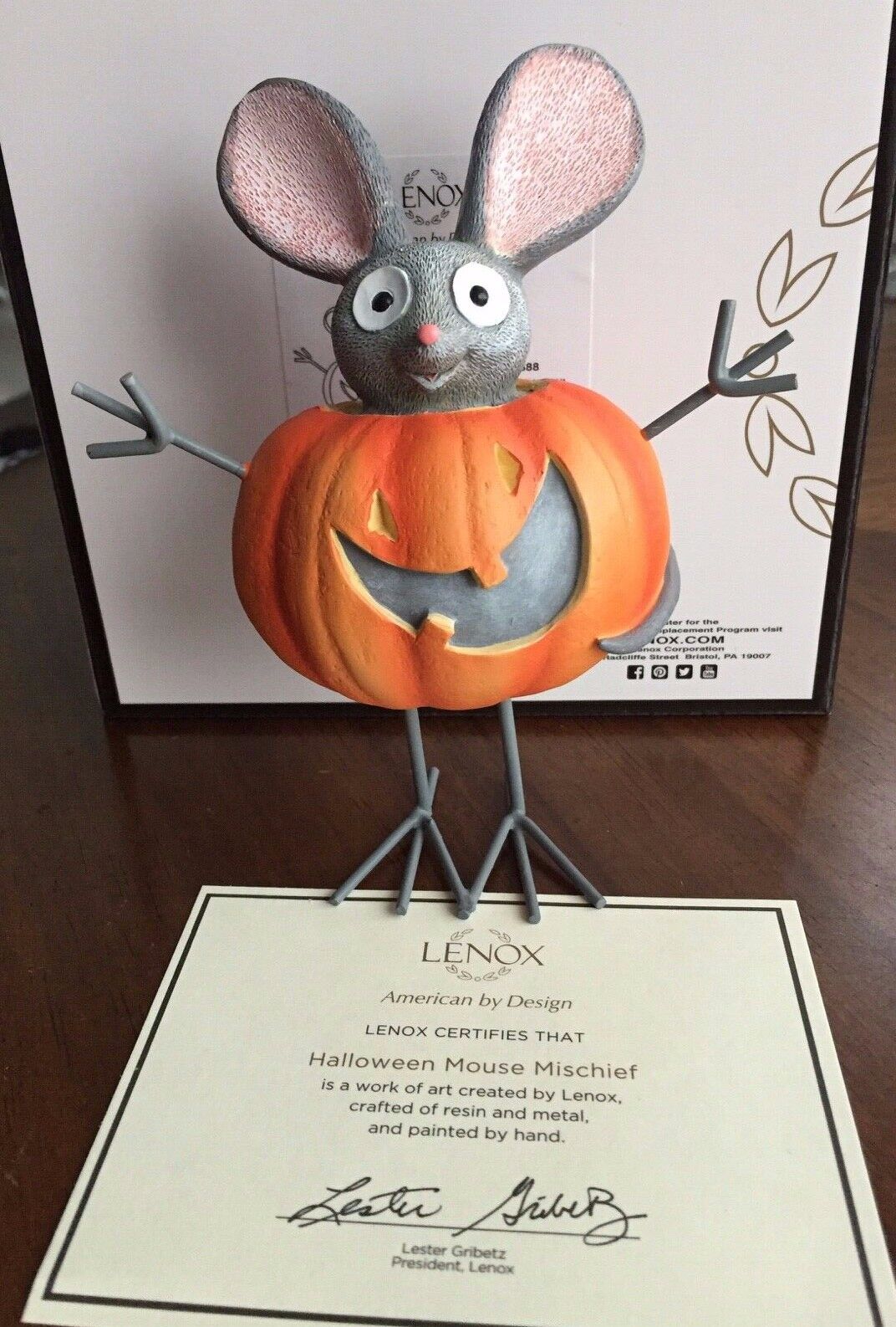 Lenox Halloween Mouse Mischief Adorable Mice Figurine NEW in Box 1st Quality NEW