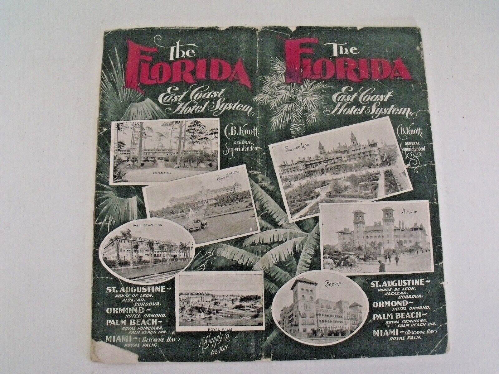 Rare and Early 1895 The Florida East Coast Hotel System Booklet