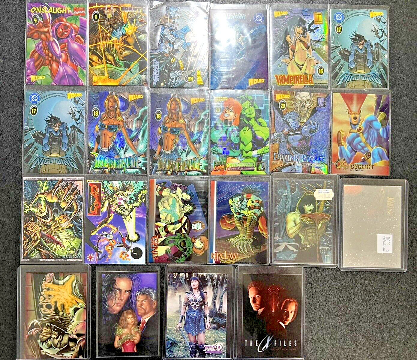 Lot of 22 Total Promo Cards Chrome Promotional Card Wizard Magazine 1996 1997 +