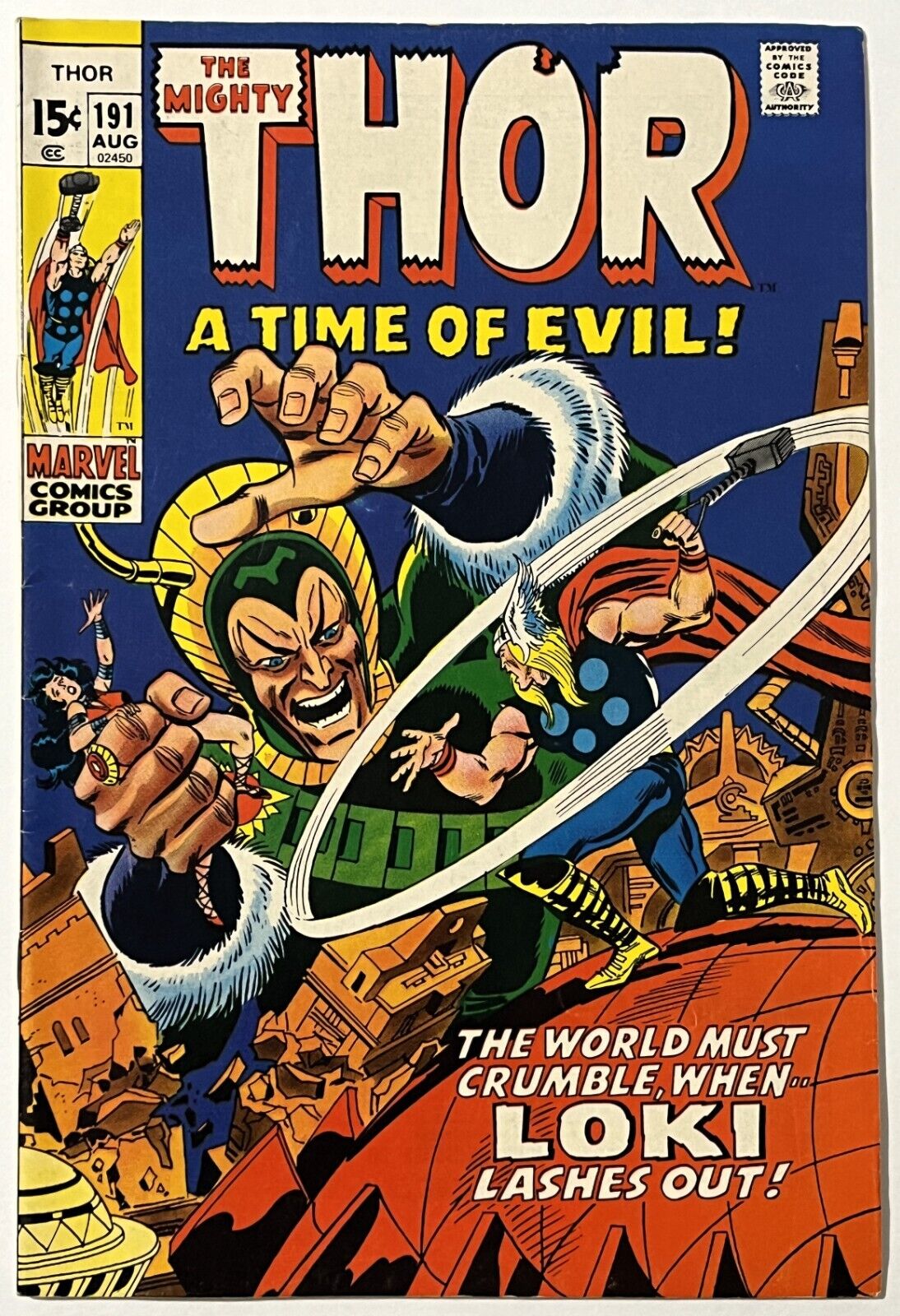 Thor #191 - Marvel Comics 1971 - FN - 1st Appearance of Durok The Demolisher