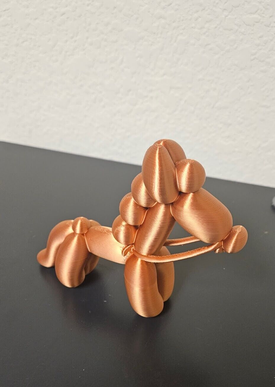 Balloon animal horse - shimmering copper color - 6 inches