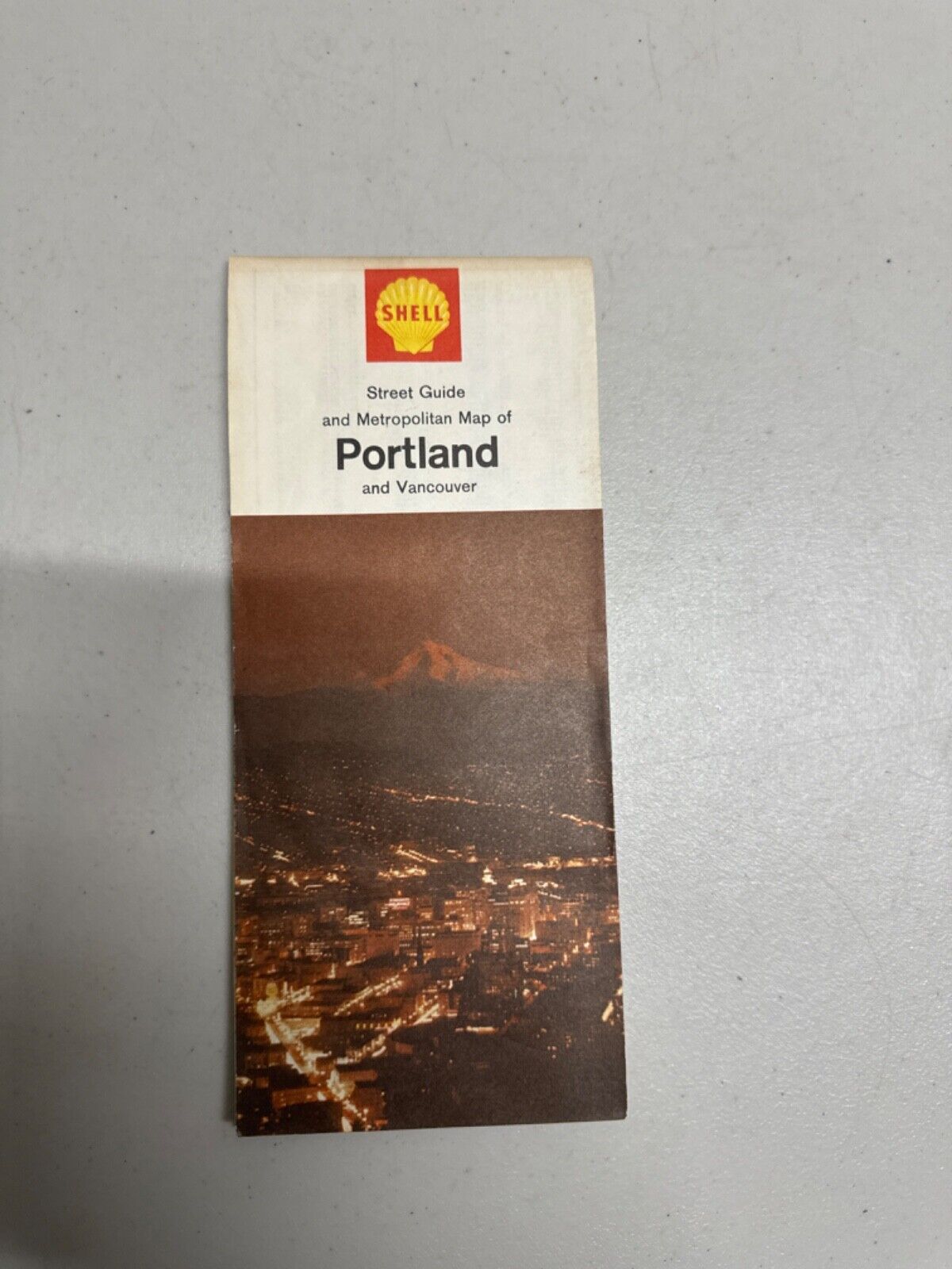 1960's map of Portland and Vancouver Shell