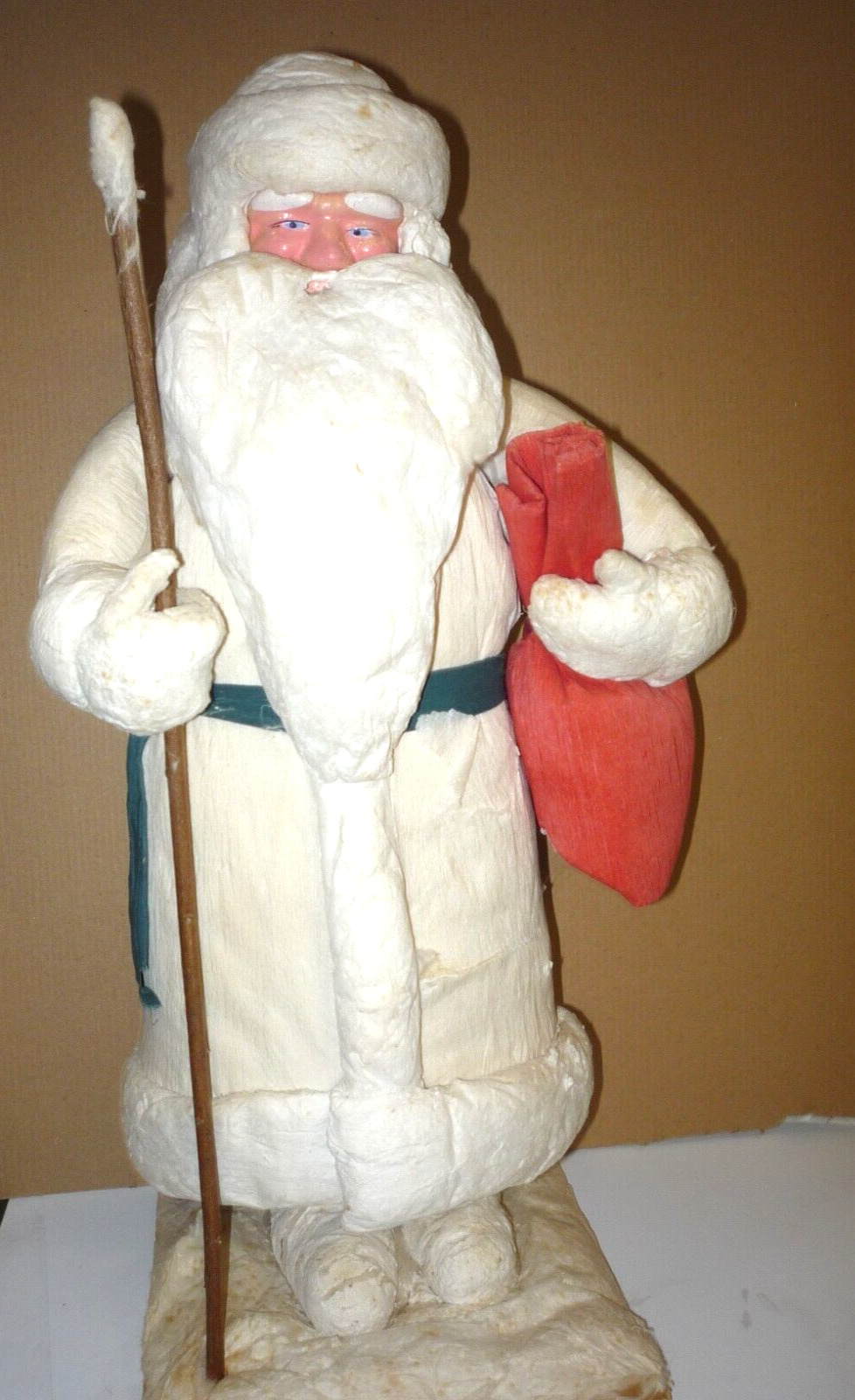 LARGE VINTAGE RUSSIAN SANTA MADE IN RUSSIA - HANDMADE