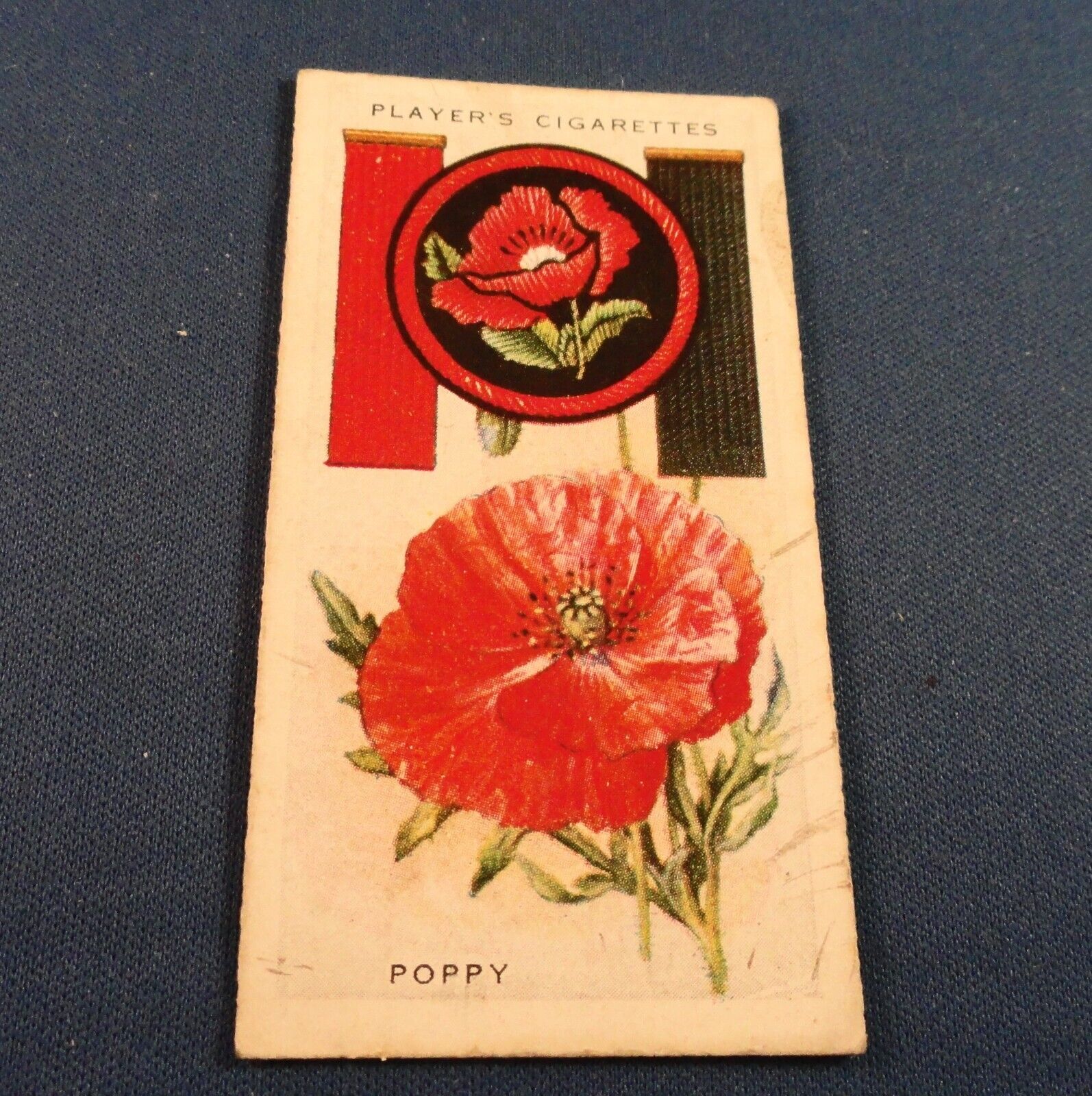 c1933 Boy Scout Collector Card - British Patrol Signs & Emblems:   POPPY