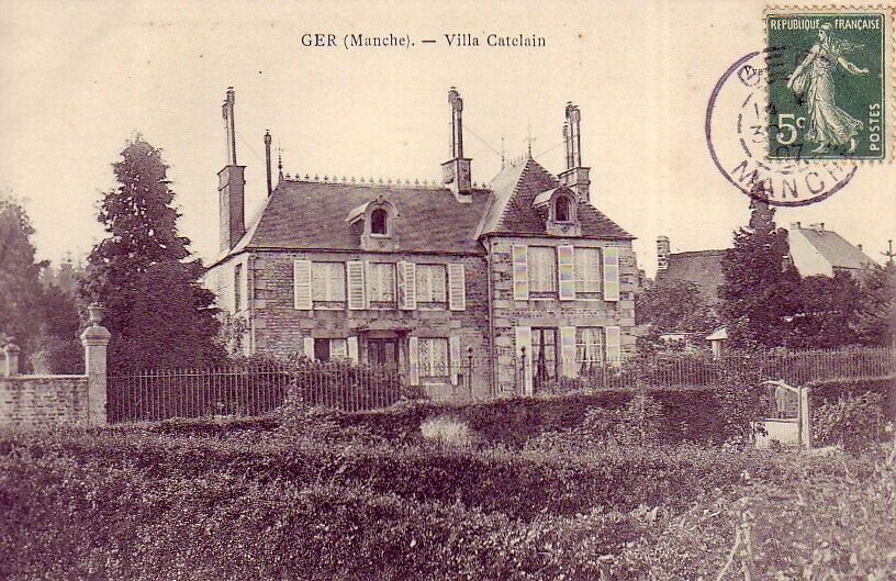 CPA 50 NORMANDY approx. Tinchebray Mortain Barenton GER Villa CATELAIN Written1907
