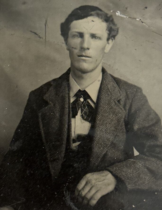 Civil War Era Tintype Photo of Man 1860’s