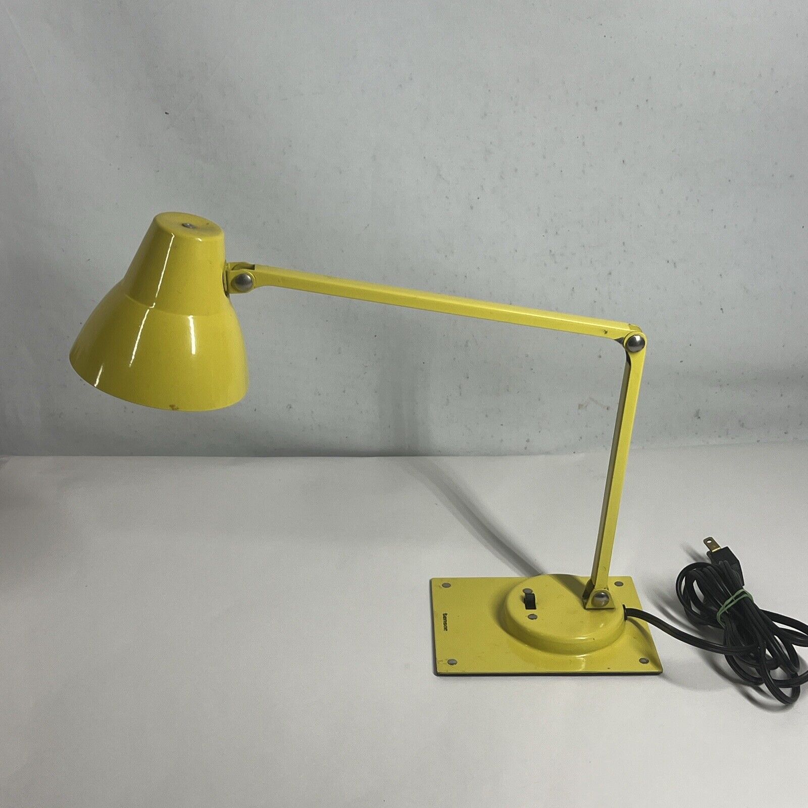 Vintage Space Age 1960s Tensor Desk Lamp yellow MCM Mid Century Modern