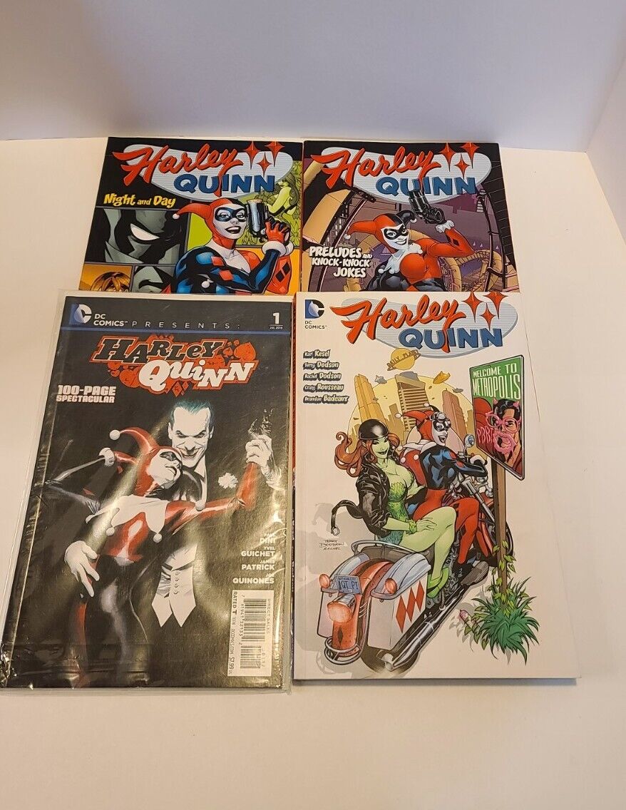Harley Quinn #1 Predule And Knock night and day Welcome to Metropolis DC lot 4