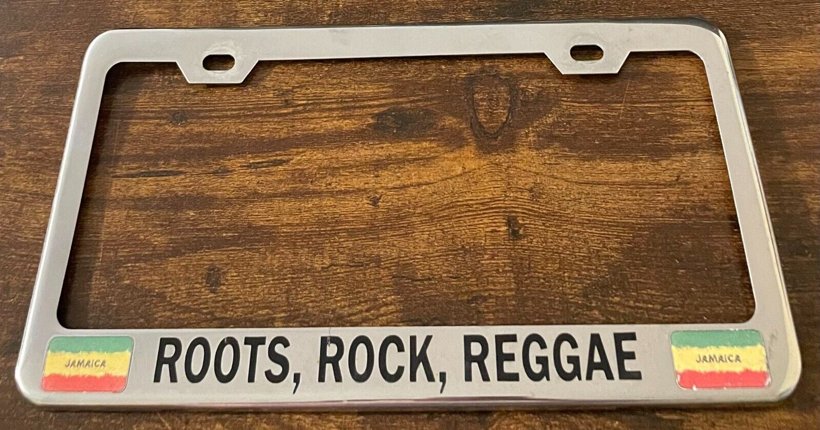 Roots Rock Reggae Jamaica Booster License Plate Frame