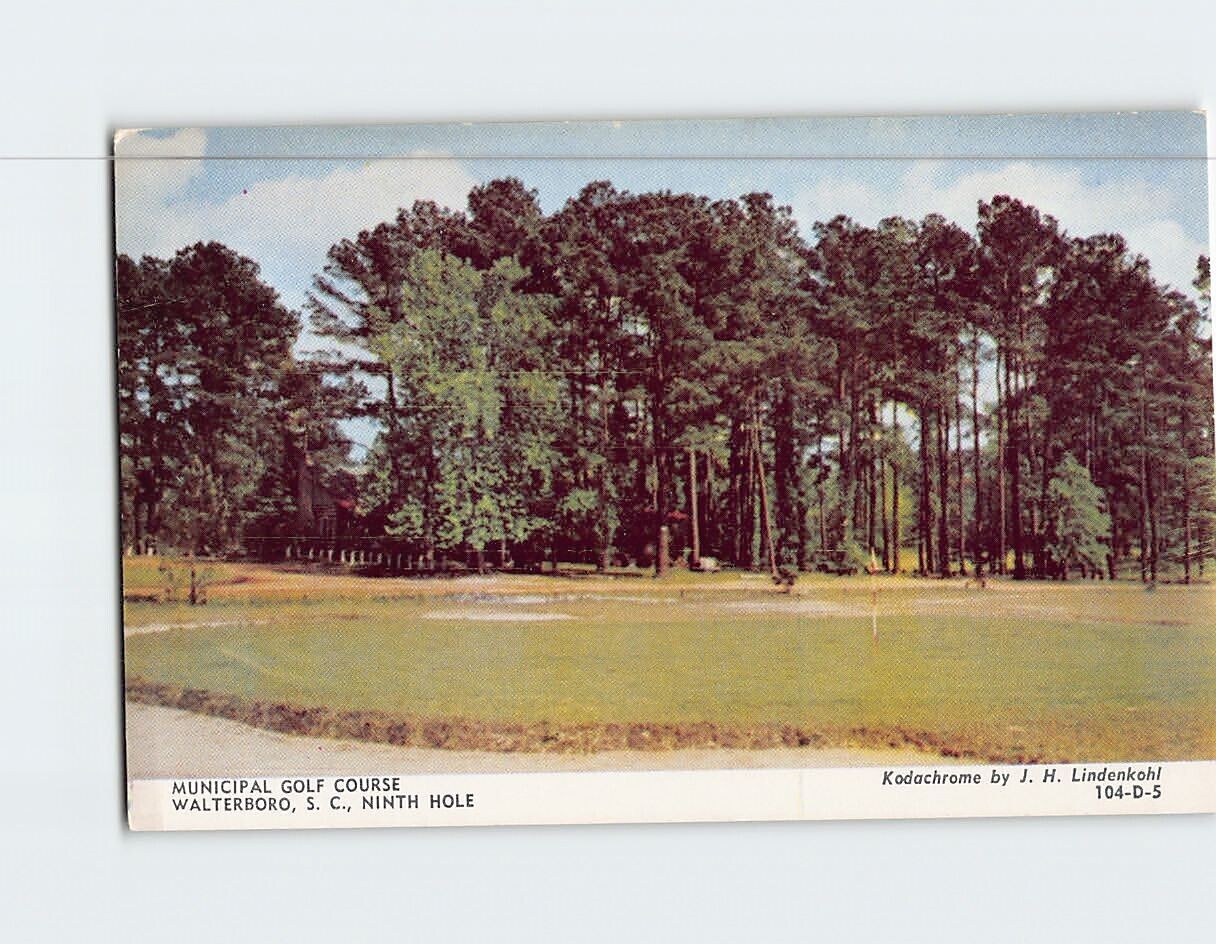 Postcard Ninth Hole Municipal Golf Course Walterboro South Carolina USA