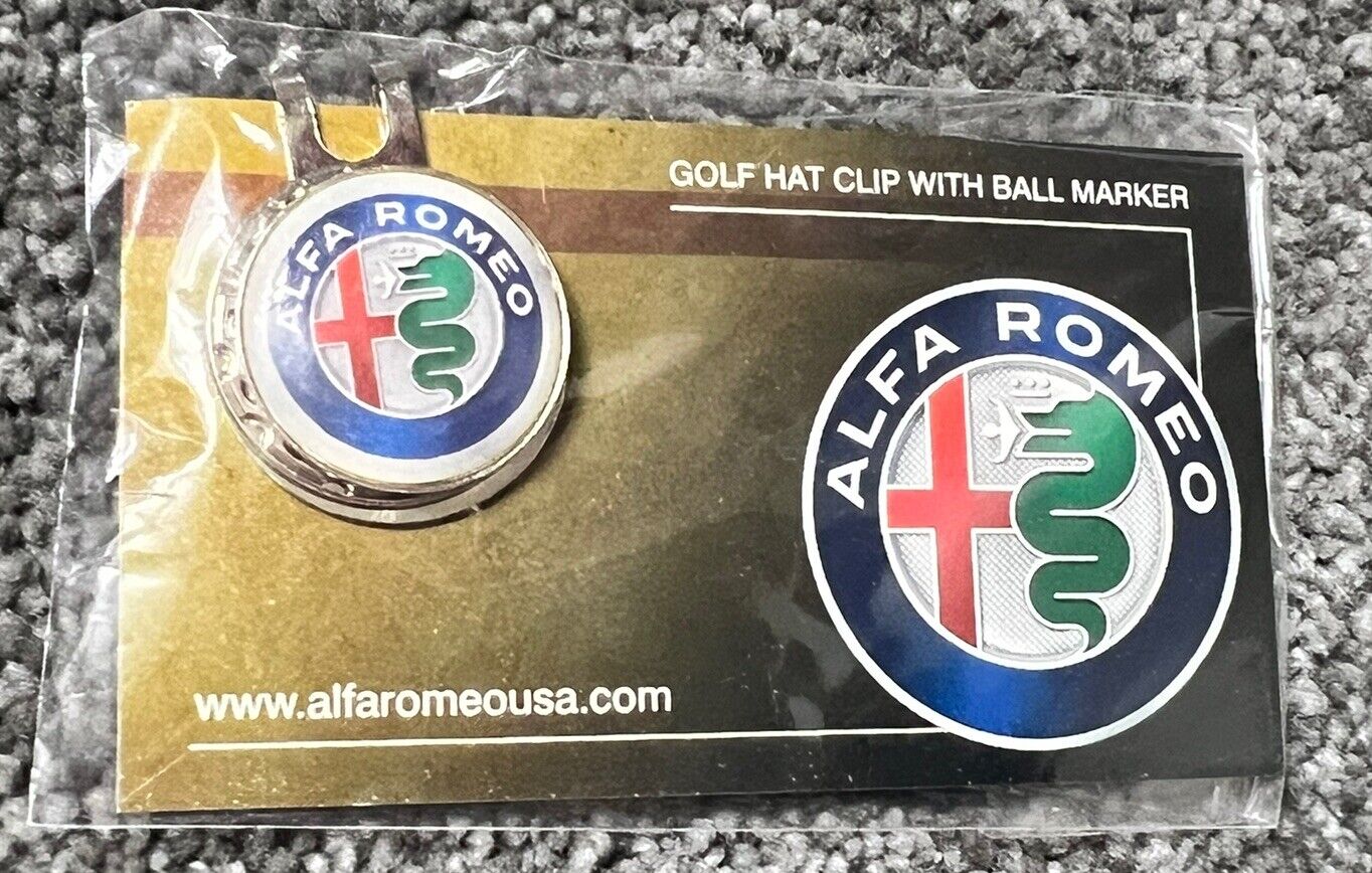 Alfa Romeo Italian Luxury Car Hat Clip Pin & Golf Ball Marker NEW SEALED
