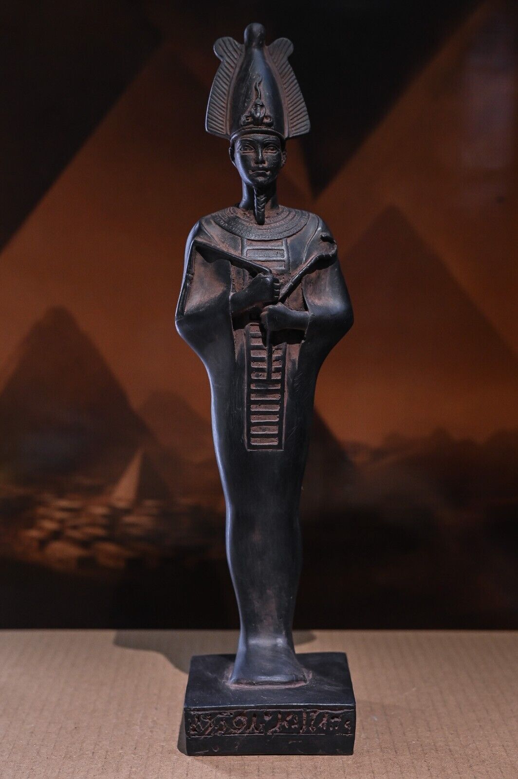 Osiris - Egyptian statue of god Osiris, lord of the dead stone made in Egypt