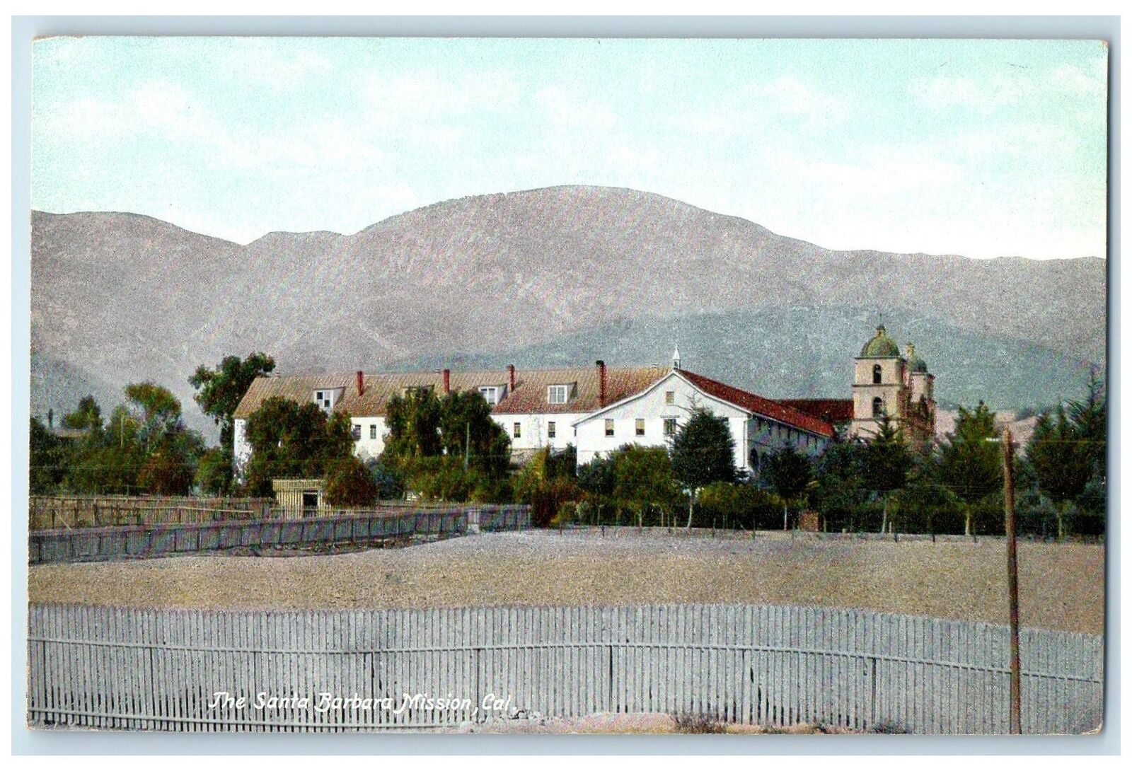 c1950\'s The Santa Barbara Mission Building Santa Barbara California CA Postcard