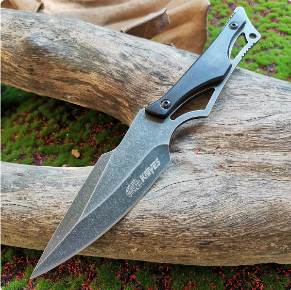Survivor HK1023DP 7 inch Fixed Blade Knife - Black