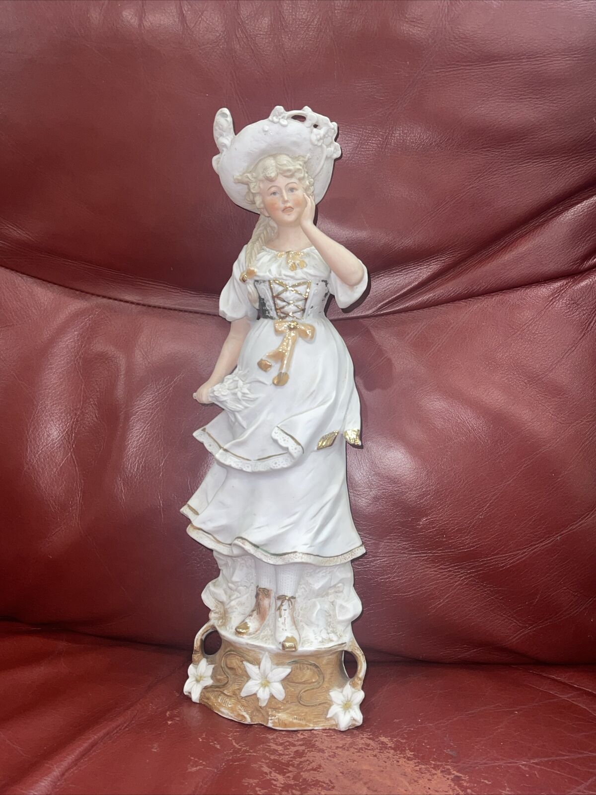 Carl Schneider G-DEP 9451 Porcelain Bisque Figurine Girl Lady
