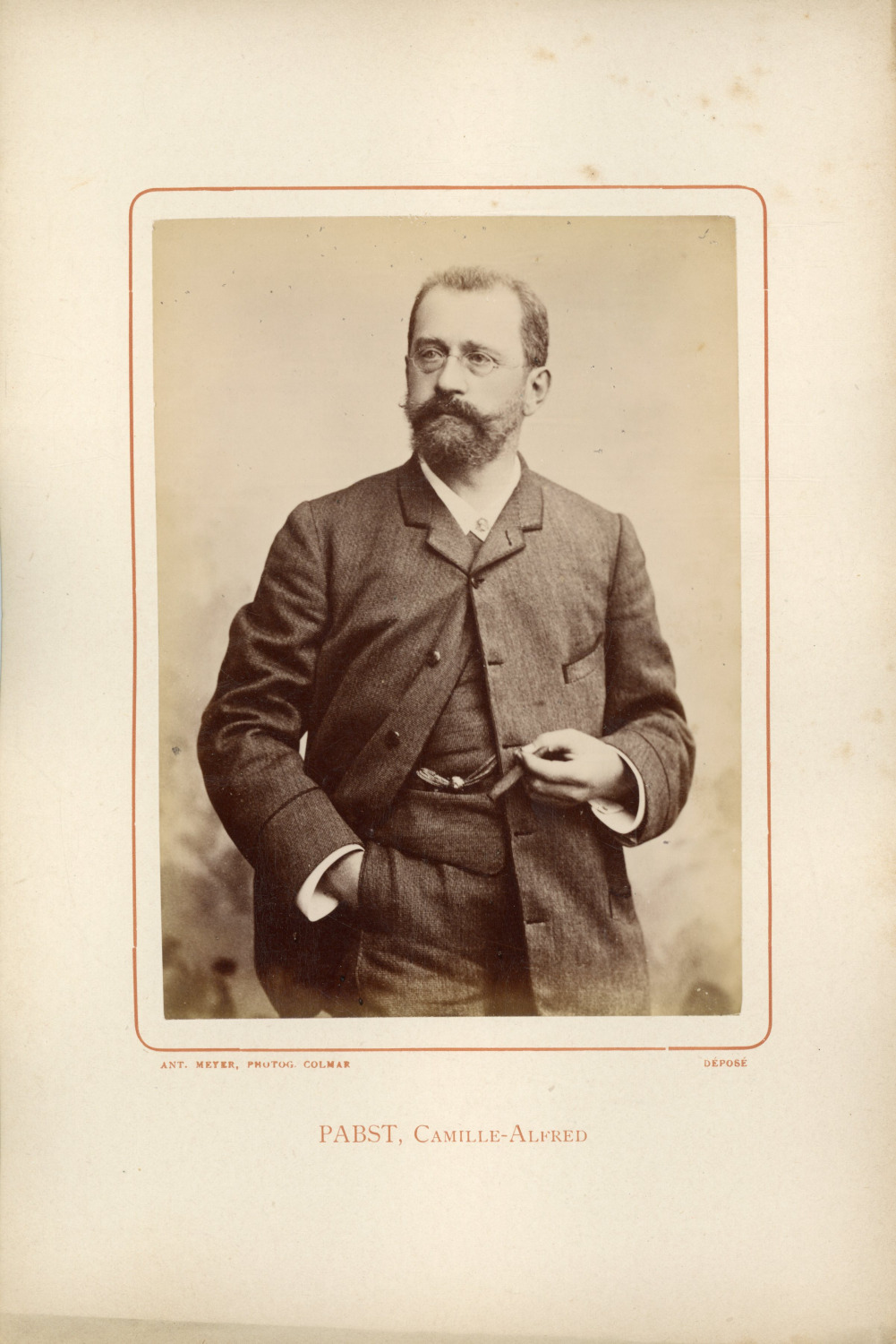 Ant. Meyer, Photog. Colmar, Camille Alfred Pabst (1828-1898), French painter V