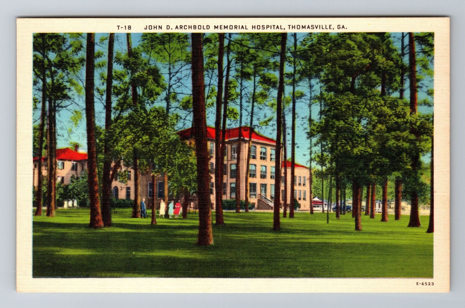 Thomasville GA-Georgia, John D Archbold Memorial Hospital, Vintage Postcard