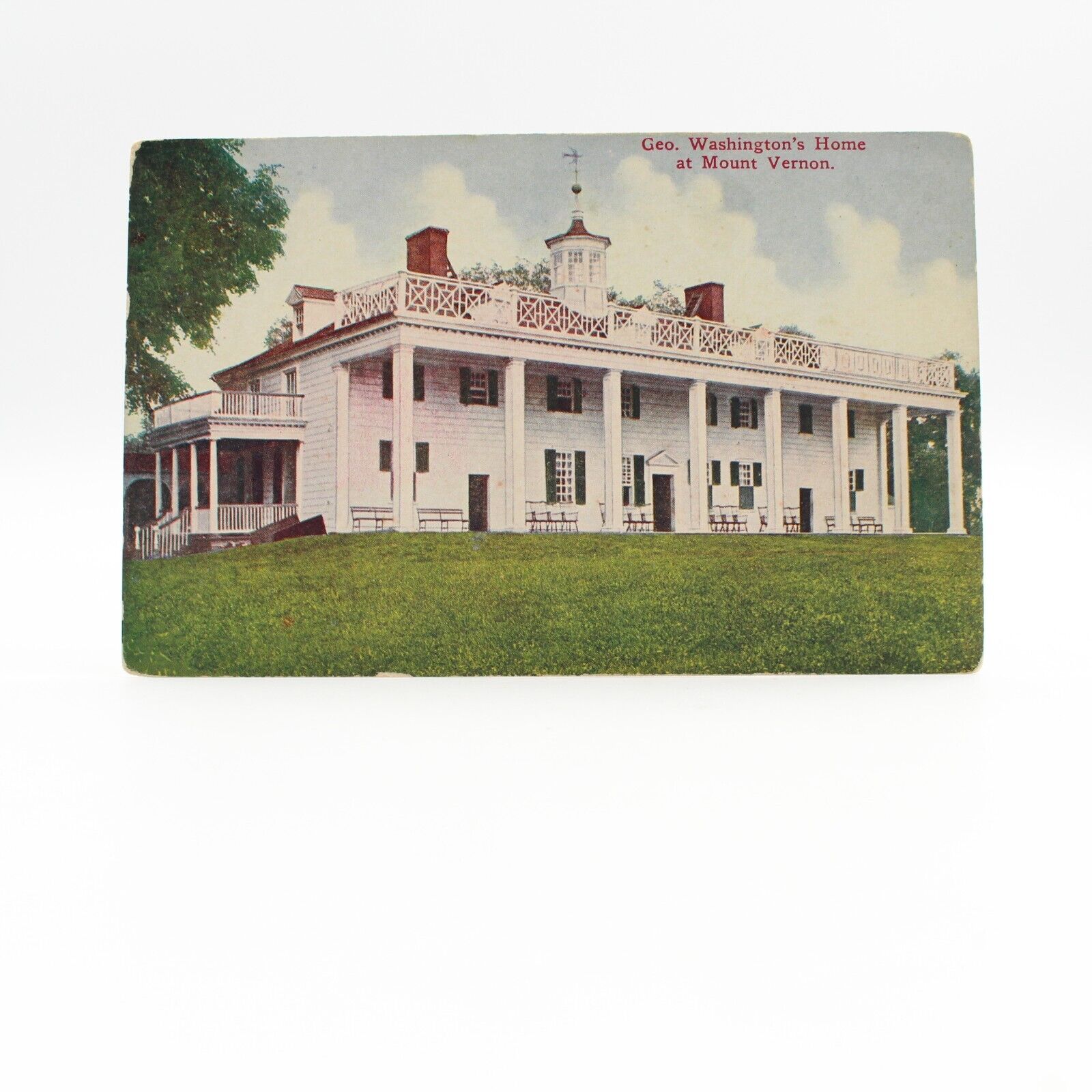 Virginia VA Mount Vernon George Washington Home Postcard Old Vintage Card View