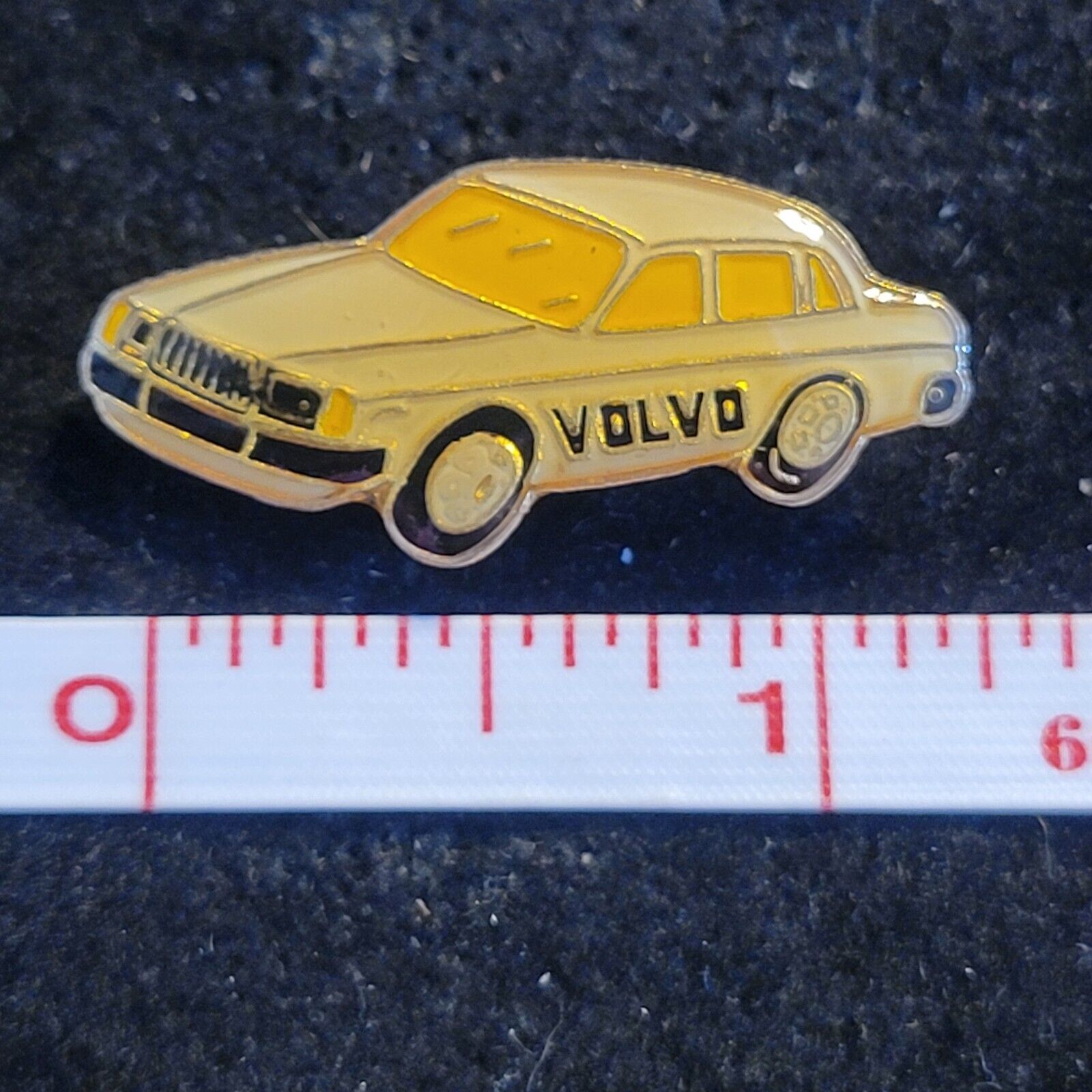 Volvo Car Novelty Lapel Pin Hat Vest Tie Tack resin gold tone