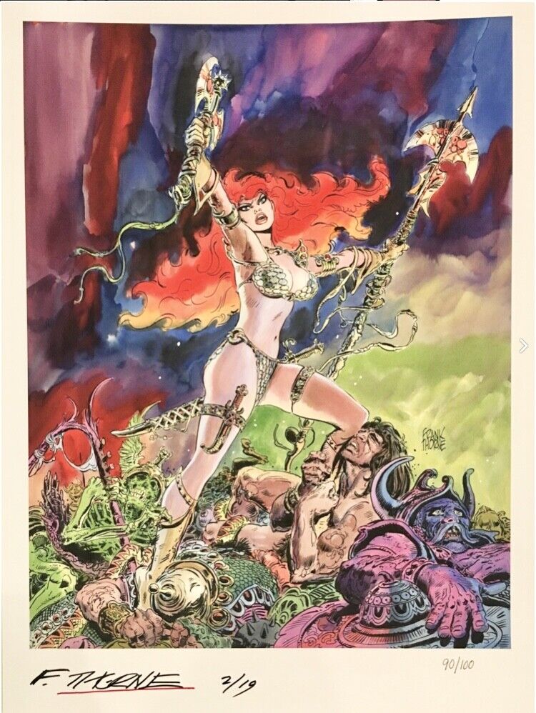 Red Sonja Frank (The Wizard) Thorne SIGNED LIMITED EDITION 1/100